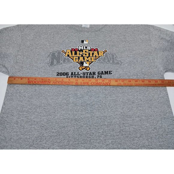 MLB Baseball 2006 All Star Game Pittsburgh PA Mens XL T Shirt Gray Authentic - Picture 8 of 8